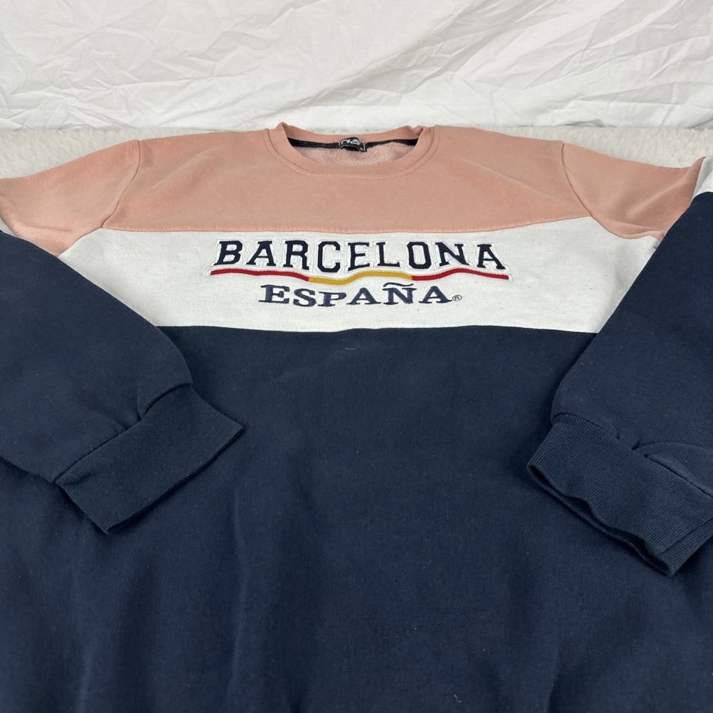 Nos Barcelona Espana international sweatshirt Longsleeve Unisex Size XLARGE - Picture 2 of 8